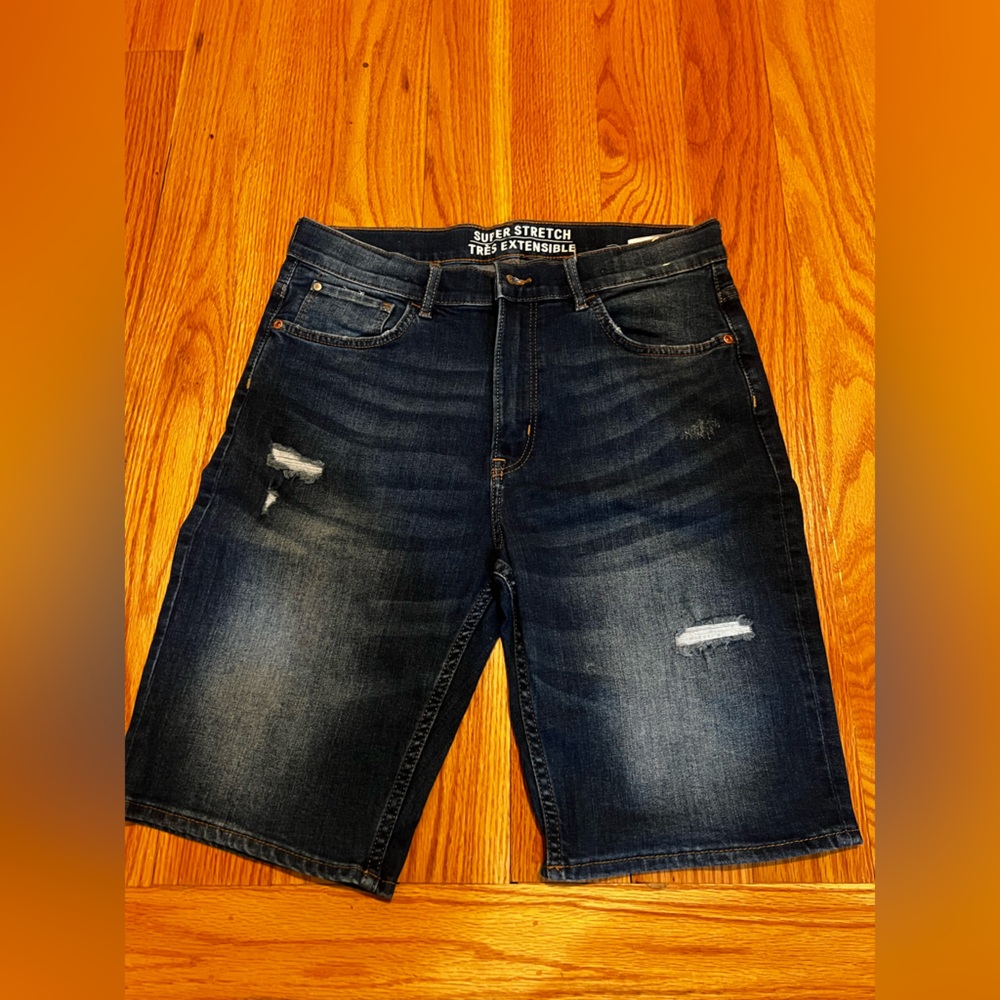 Kids Distressed Denim Shorts